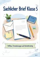 Vorschau - Arbeitsblätter - Formaler Brief Klasse 5/6 | Deutsch - Seite 1