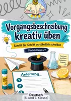 Vorschau - Arbeitsblätter - Vorgangsbeschreibung Klasse 6/7 - Deckblatt