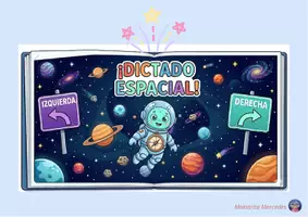 Vista previa - Tarjetas / Manipulativos - DICTADO ESPACIAL IZQUIERDA - DERECHA - Portada