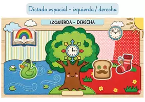 Vista previa - Tarjetas / Manipulativos - DICTADO ESPACIAL IZQUIERDA - DERECHA - página 2
