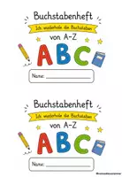 Vorschau - Arbeitsblätter - Buchstabenheft zum Wiederholen der Buchstaben A-Z - Seite 2