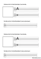 Vorschau - Arbeitsblätter - Buchstabenheft zum Wiederholen der Buchstaben A-Z - Seite 3