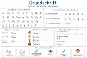 Vorschau - Arbeitsblätter - Grundschrift - Deckblatt