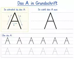 Vorschau - Arbeitsblätter - Grundschrift - Seite 1