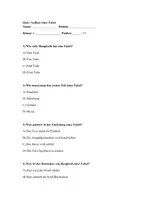 Vorschau - Arbeitsblätter - Fabel Quiz - Seite 1
