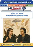 Vorschau - Sturm und Drang: Podcast (inkl.) – Hörverstehen - Deckblatt