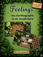 Aperçu - Apprentissages en autonomie - Feelings – Jeu interactif d’orthographe | Activité PowerPoint | Vocabulaire anglais - Page de couverture
