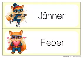 Vorschau - Anderer Materialtyp - Fuchsklasse Tafelkalender Klassentier Fuchs Superhelden - Seite 2