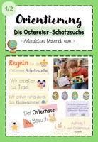 Vorschau - Stundenentwürfe - Orientierung: Die Ostereier- Schatzssuche (Kl. 1/2) - Deckblatt