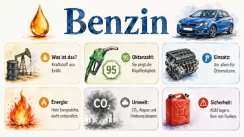 Vorschau - Arbeitsblätter - Arbeitsblatt zum Thema "Benzin" + Onlineübung & MP3 + Infografik - Seite 2