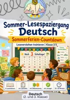 Vorschau - Stationenlernen - Lesespaziergang Klasse 2/3 – Sommer - Deckblatt