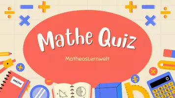 Vorschau - Präsentationen/Tafelbilder - Mathe Quiz - Deckblatt