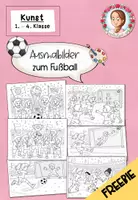 Vorschau - Arbeitsblätter - Ausmalbilder Fußball WM 2026 | Kunst Klasse 1-4 - Deckblatt