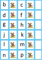 Voorbeeld - Letterkaarten hup en aap plooiversie - Voorblad