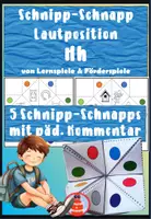 Vorschau - Stationenlernen - 5 Himmel und Hölle Spiele zur Lautposition H - Lauterkennung und phonologische Bewusstheit - Buchstabe der Woche - Deckblatt