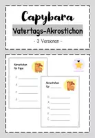 Vorschau - Arbeitsblätter - Capybaraklasse: Akrostichon zum Vatertag - Deckblatt