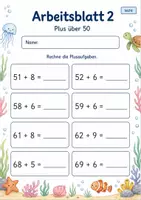 Vorschau - Arbeitsblätter - Addition mit Zehnerübergang | Mathematik Klasse 2 | 7 Arbeitsblätter als PDF - Seite 2