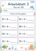 Vorschau - Arbeitsblätter - Addition mit Zehnerübergang | Mathematik Klasse 2 | 7 Arbeitsblätter als PDF - Seite 3