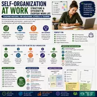 Vorschau - Unterrichtsreihen - Self-Organization at Work | Productivity, Planning & Workplace Success - Deckblatt