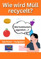 Vorschau - Arbeitsblätter - Wie wird Müll recycelt? – Sachkunde Klasse 4 Arbeitsblatt - Deckblatt