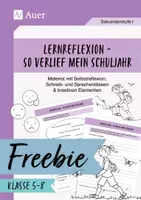 Vorschau - Arbeitsblätter - Lernreflexion – So verlief mein Schuljahr: Material mit Selbstreflexion, Schreib- und Sprechanlässen und kreativen Elementen - Deckblatt