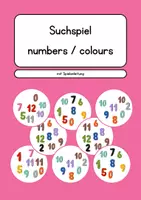 Vorschau - Spiele - Suchspiel colours/ numbers 0-12 (Zahlen/ Farben) - Deckblatt