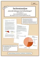 Vorschau - Text - Fast alle Schlangen sind Giftschlangen? - Sachtextanalyse Klasse 11 - Deckblatt