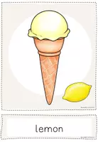 Vorschau - Bildkarten - Wortkarten zum Thema "ice cream" - Seite 2