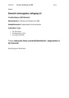 Vorschau - Klassenarbeiten - Klausur Literatur und Sprache um 1800 LK 13 - Deckblatt