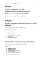 Vorschau - Klassenarbeiten - Klausur Literatur und Sprache um 1800 LK 13 - Seite 1