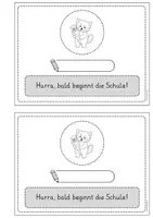 Vorschau - Stationenlernen - Vorschule Mini-Heft: Schnuppertag an der Grundschule mit Stationen und Bewegung (für Vorschulkinder) - Seite 1