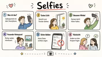 Vorschau - Arbeitsblätter - Arbeitsblätter mit Dialog zum Thema "Selfies" + Infografik - Seite 2