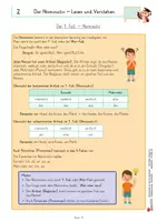 Vorschau - Unterrichtsreihen - Grammatik für die Grundschule: 1. Fall – Nominativ | Deutsch Grundschule Förderschule Klasse 4 | Nomen, Pronomen | Übungen, Arbeitsblätter, Kopiervorlagen, Freiarbeit mit Lösungen - Seite 3