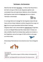Vorschau - Arbeitsblätter - Sachtext Verstehen - Leseverständnis - Tierklassen Säugetiere differenziert - Seite 1