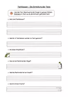 Vorschau - Arbeitsblätter - Sachtext Verstehen - Leseverständnis - Tierklassen differenziert FREEBIE - Seite 2