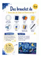 Vorschau - Arbeitsblätter - Sterne über der Stadt wie Vincent van Gogh – Kunstprojekt für Klasse 3/4 mit Vorlagen, Infotext & Reflexion - Seite 3