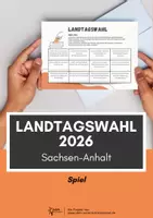 Vorschau - Arbeitsblätter - Sparpaket: Landtagswahl Sachsen-Anhalt 2026 - mit Erklärvideo, Audios, Spielen und Arbeitsblättern ab Klasse 9 - Seite 1