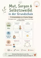 Vorschau - Arbeitsblätter - Mut, Sorgen & Selbstzweifel – 30 stärkende Arbeitsblätter für mehr Selbstvertrauen & Sicherheit in der Grundschule - Deckblatt