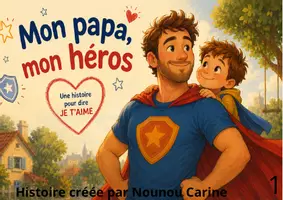 Aperçu - Cartes / Images - Mon papa mon héros - Page de couverture