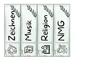 Vorschau - Poster - Tagestransparenz & Kalender grün / Fächerkarten, Monate, Wochentage & Datum für die Primarschule - Seite 1