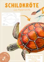 Vorschau - Unterrichtsreihen - Schildkröte aus Pappmaché | fertige Unterrichtsreihe für ca. 12 Std. 🐢 - Deckblatt
