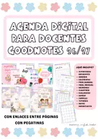 Vista previa - Para docentes: organización, planificación y formación - CUADERNO/ AGENDA DIGITAL DOCENTE PARA GOODNOTES 2026/2027 (EDICIÓN PASTEL) - página 1