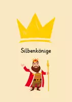 Vorschau - Bildkarten - Silbenkönige Kopiervorlage - Deckblatt
