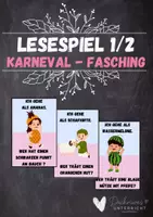 Vorschau - Spiele - Lesespiel "Verrückte Kostüme" Karneval Fasching - Deckblatt