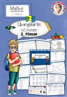 Vorschau - Arbeitsblätter - Mathekartei Klasse 2 | Übungskartei & Freiarbeitsmaterial - Deckblatt