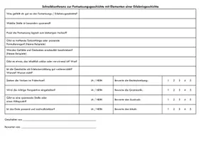 Vorschau - Arbeitsblätter - Schreibkonferenz Erlebniserzählung & Fortsetzungsgeschichte - Seite 1