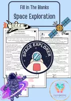 Προεπισκόπηση - Φύλλα εργασίας - Fill in the Blanks - Space and Mars - Εξώφυλλο