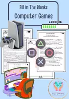forhåndsvisning - Fill in the Blanks - Computer Games 1 (1) - omslagsark