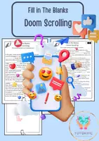 forhåndsvisning - Fill in the Blanks - Doom Scrolling - omslagsark
