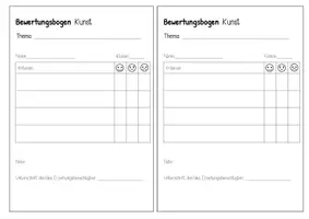 Vorschau - Anderer Materialtyp - Kunst: Bewertungsbogen zur Dokumentation von Leistungen - Seite 3